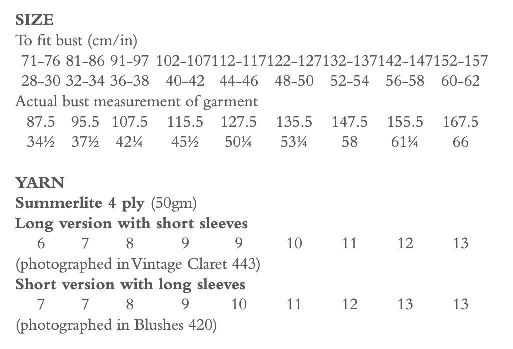 Rowan Summerlite 4 Ply Leonie Long Sleeve Cardigan Crochet Pattern by Kim Hargreaves