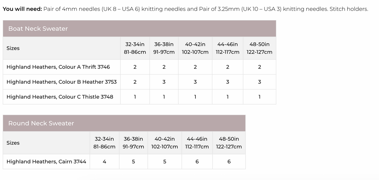 Stylecraft Highland Heathers DK Sweater Pattern 9793