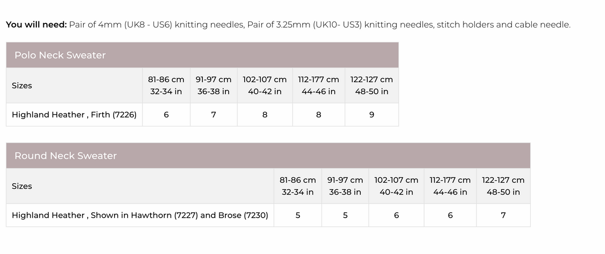 Stylecraft Highland Heathers DK Sweater Pattern 9863