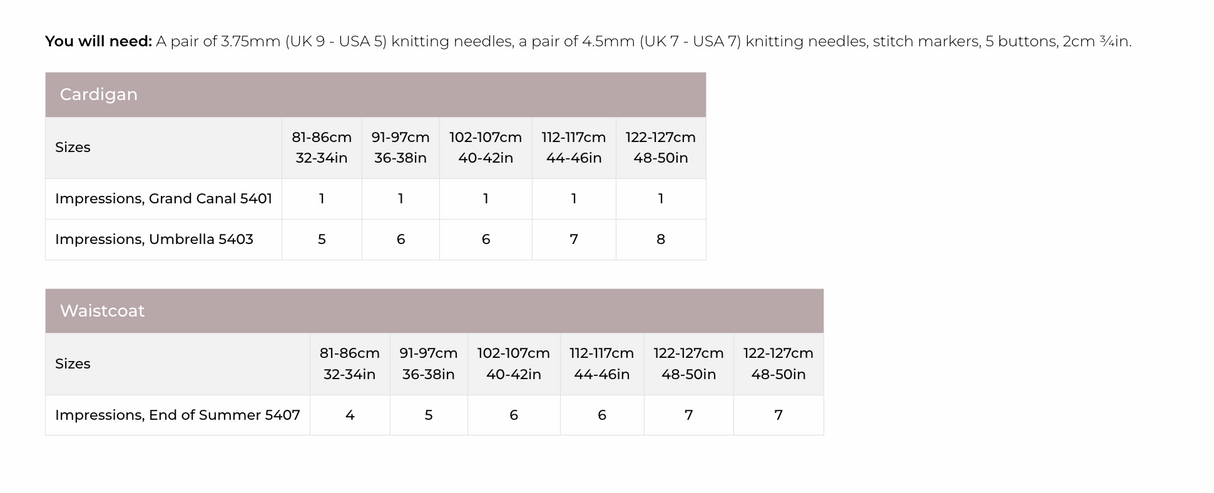 Stylecraft Impressions Aran Cardigan & Waistcoat Pattern 10011