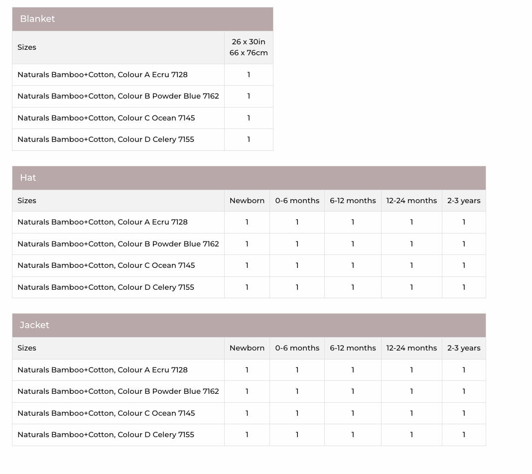 Stylecraft Naturals Bamboo Cotton DK Cardigan & Blanket Set Pattern 9831