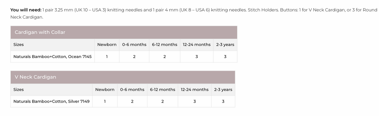 Stylecraft Naturals Bamboo Cotton DK Jacket Pattern 9833