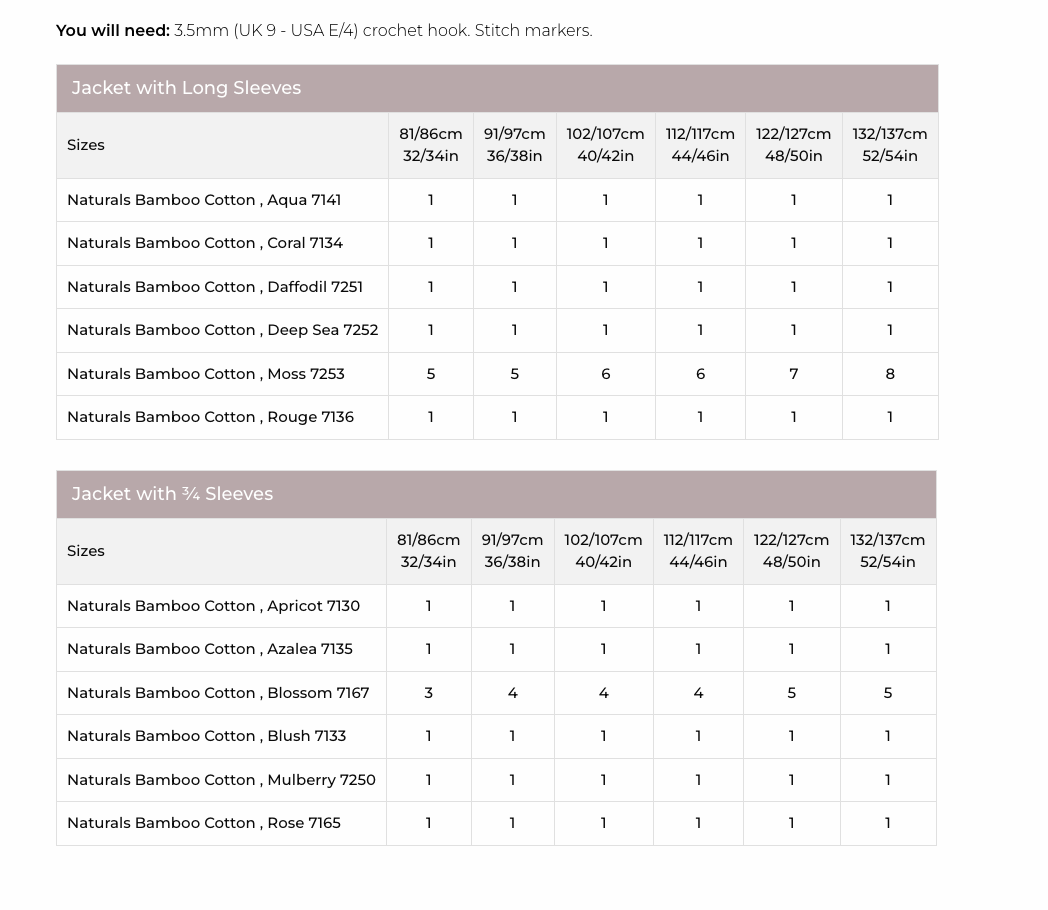 Stylecraft Naturals Bamboo Cotton DK Jacket Pattern 9994