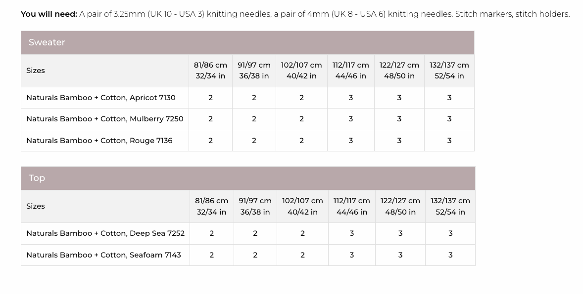 Stylecraft Naturals Bamboo Cotton DK Top & Tank Pattern 9991