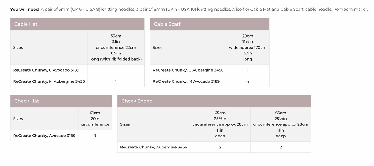 Stylecraft Recreate Chunky Hat,Scarf & Accessories Pattern 9952