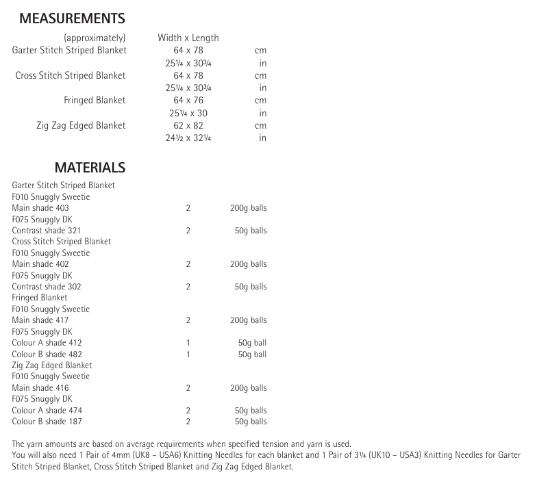 Sirdar Snuggly Sweetie & Snuggly DK Blanket Pattern 5193