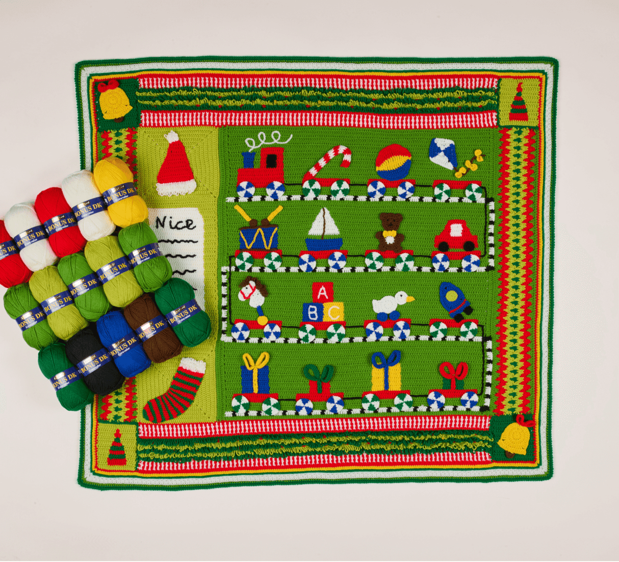 Sirdar Santa's Workshop Christmas Blanket 2025 - Crochet Along (CAL)