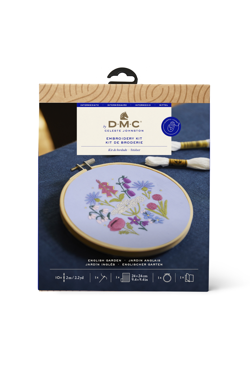 DMC Embroidery Kit English Garden by Celeste Johnston