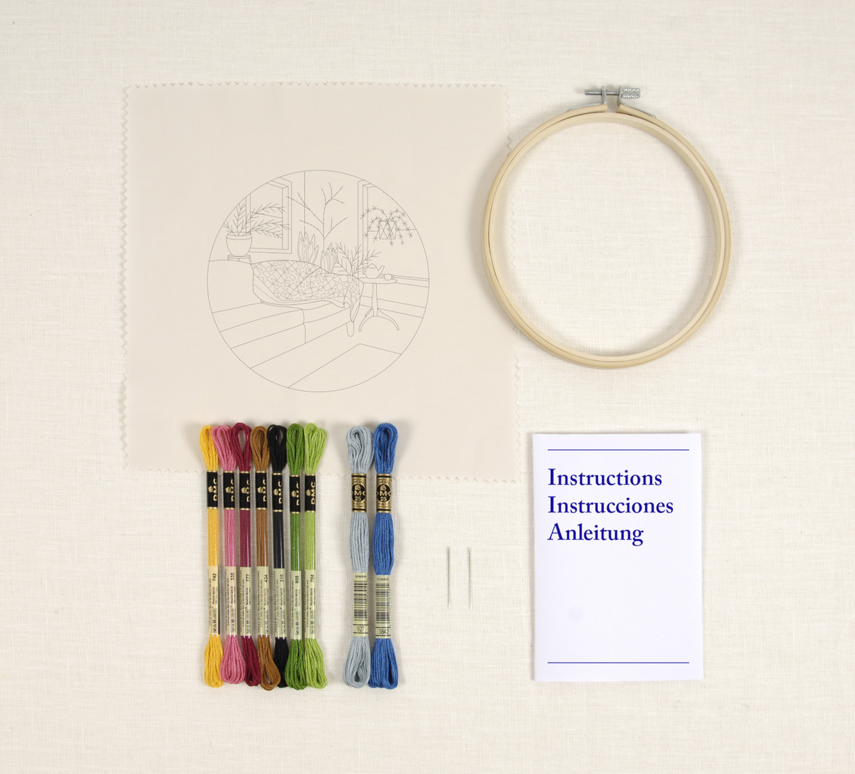 DMC Embroidery Winter Garden by Karin Fast Woven-Effect