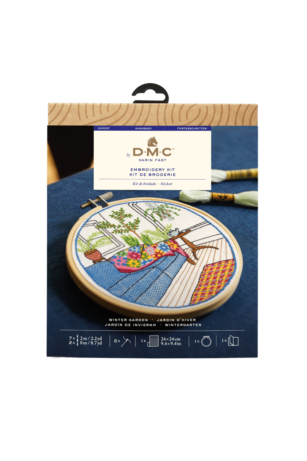 DMC Embroidery Winter Garden by Karin Fast Woven-Effect