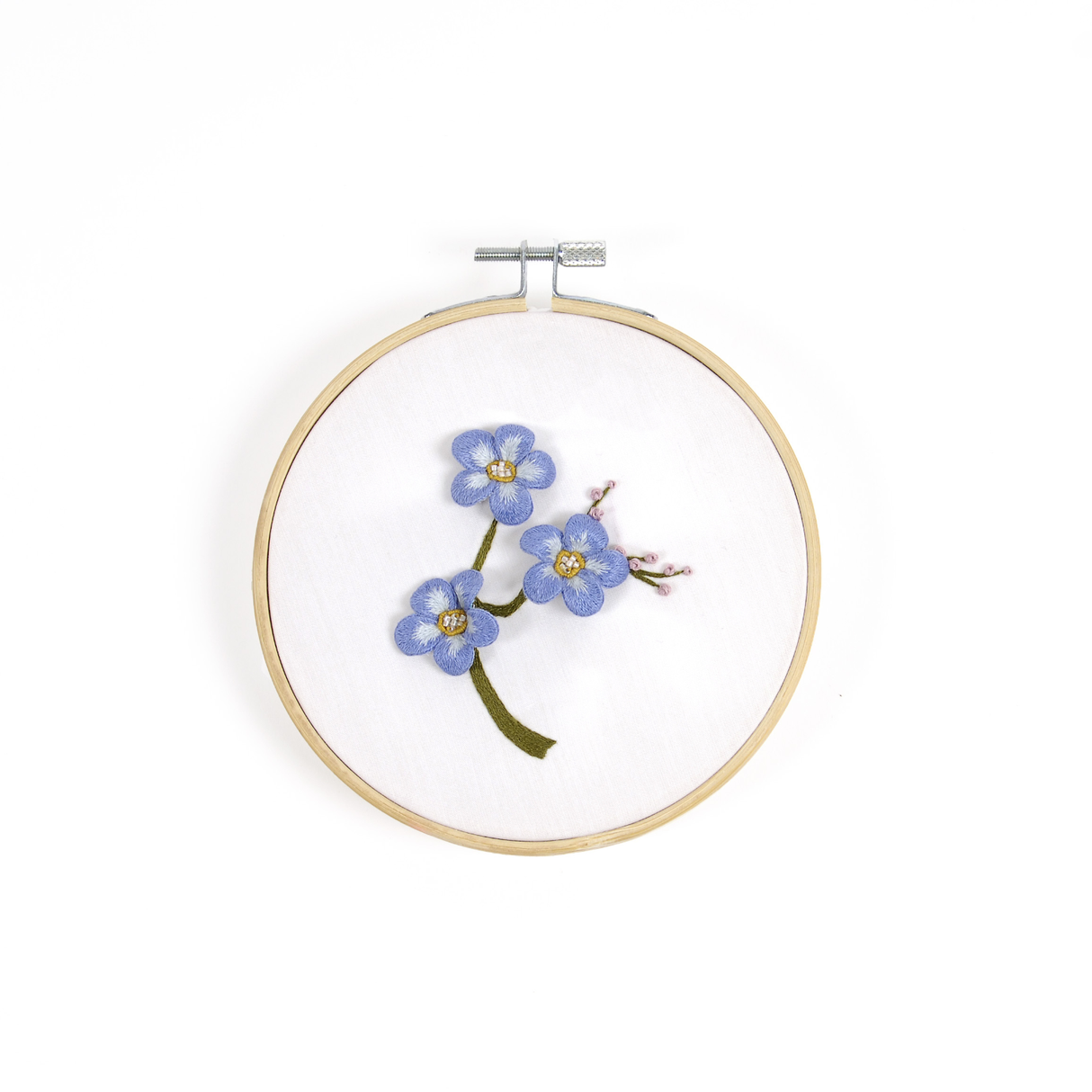 DMC Embroidery Forget Me Not by Pippa Haynes 3D / Stumpwork