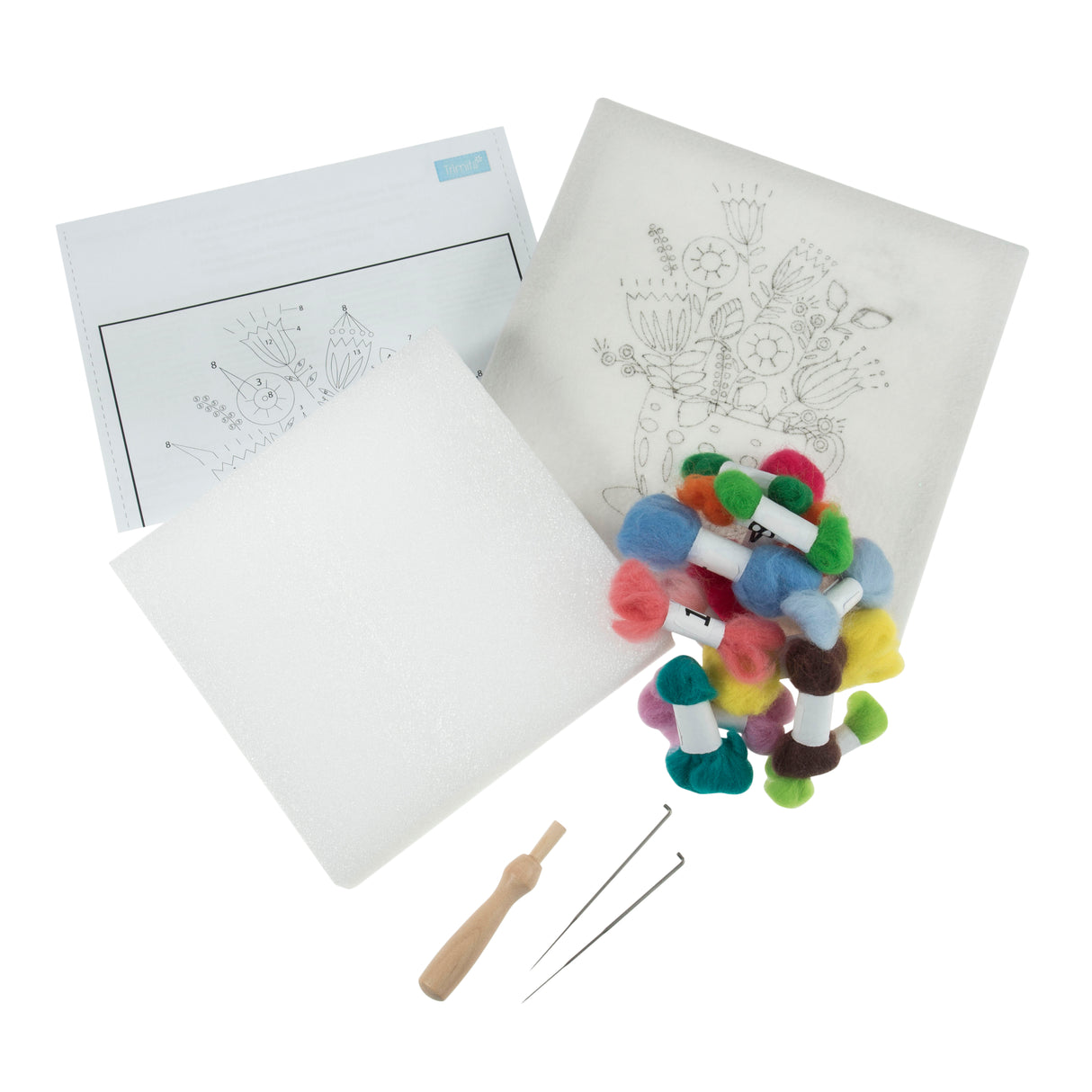 Trimits Needle Felting Frame Kit - Bouquet 20.3 x 20.3cm