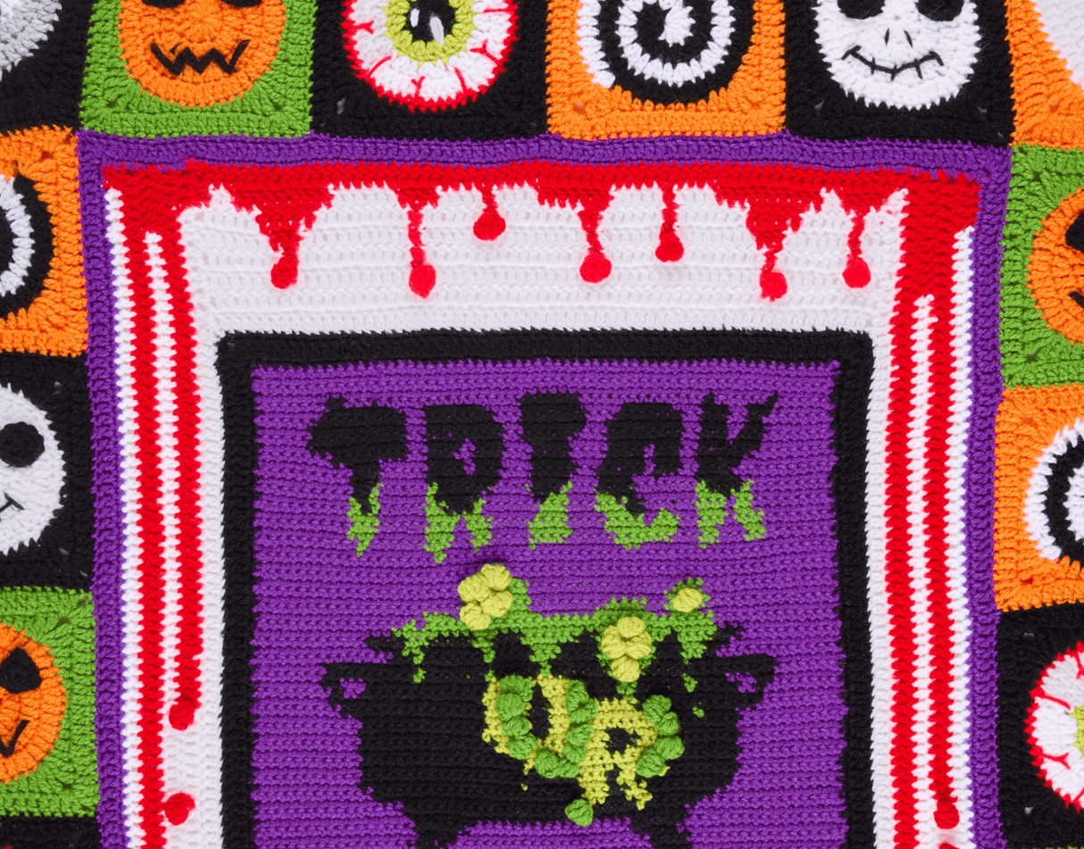 Sirdar Trick or Treat Halloween Blanket 2025 - Crochet Along (CAL)