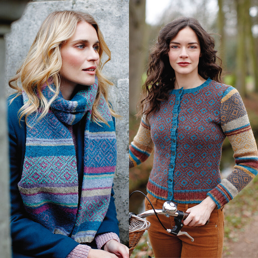 Rowan Felted Tweed DK Eliot Scarf & Cardigan Pattern By Lisa Richardson