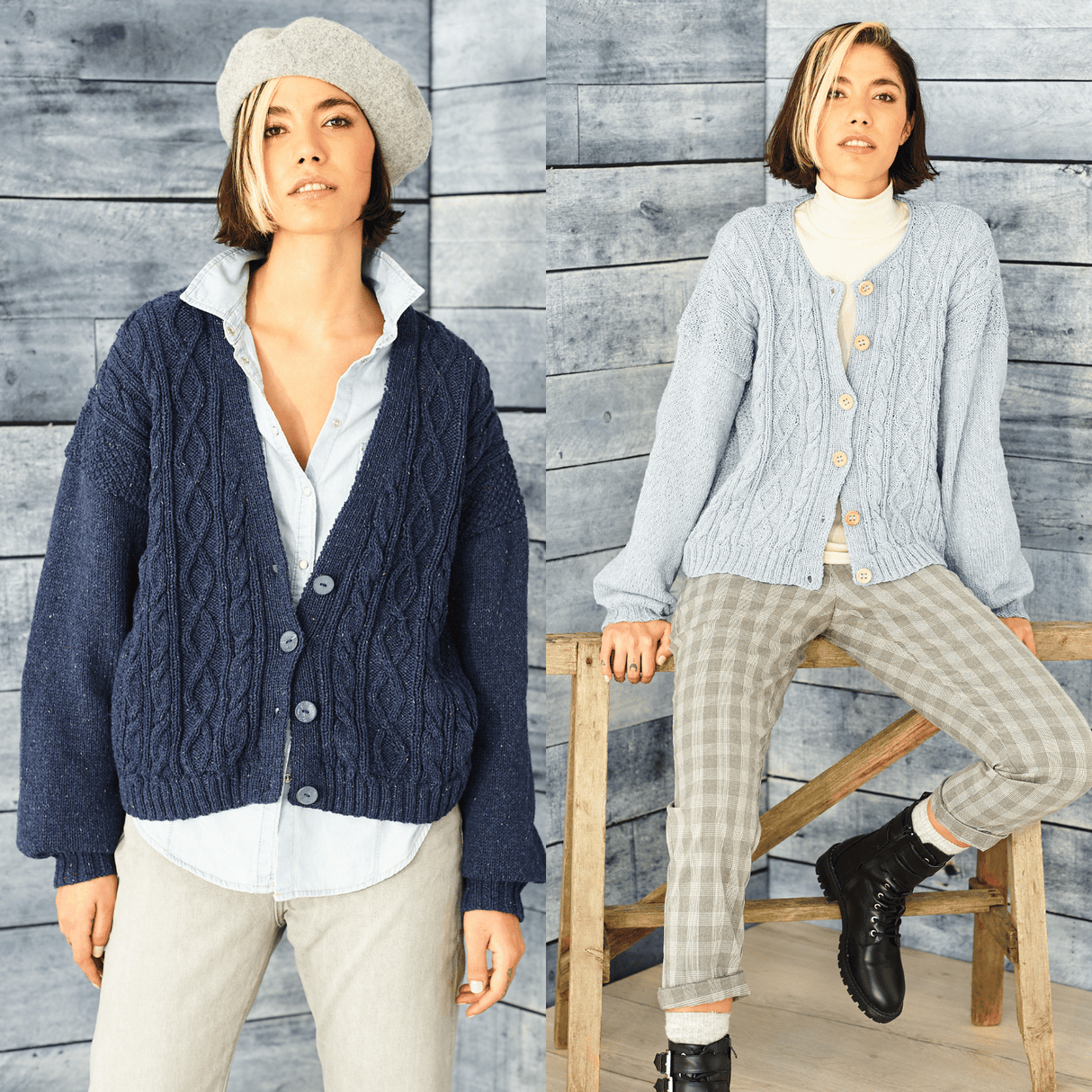 Stylecraft ReCreate DK Cardigan Pattern 9856