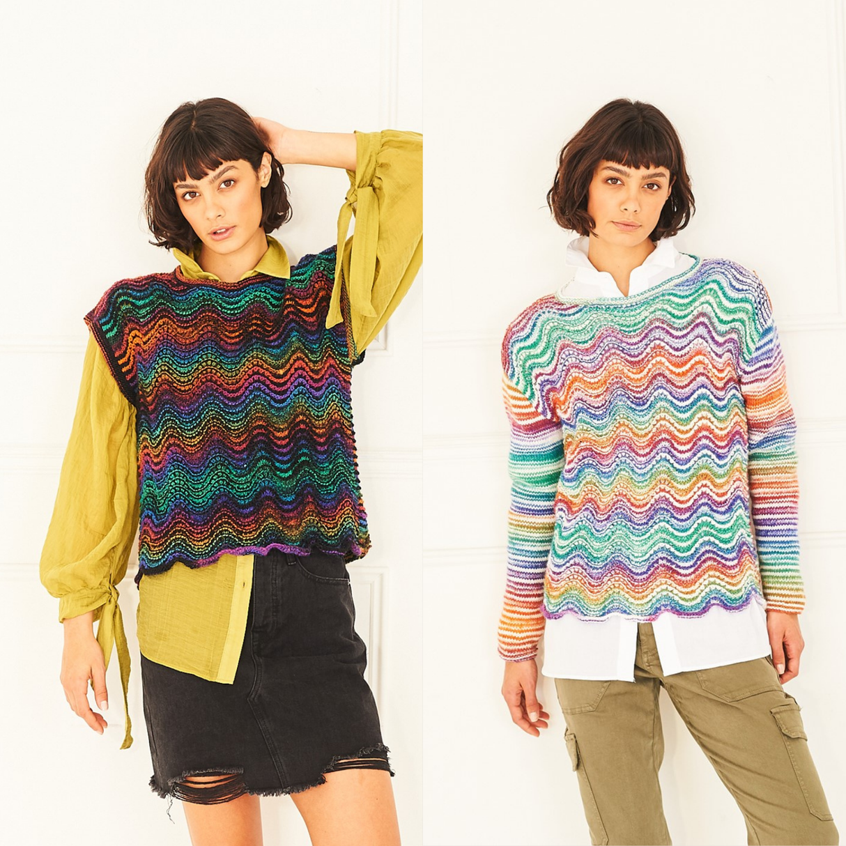 Stylecraft Knit Me, Crochet Me DK Sweater & Tank Top Pattern 10037