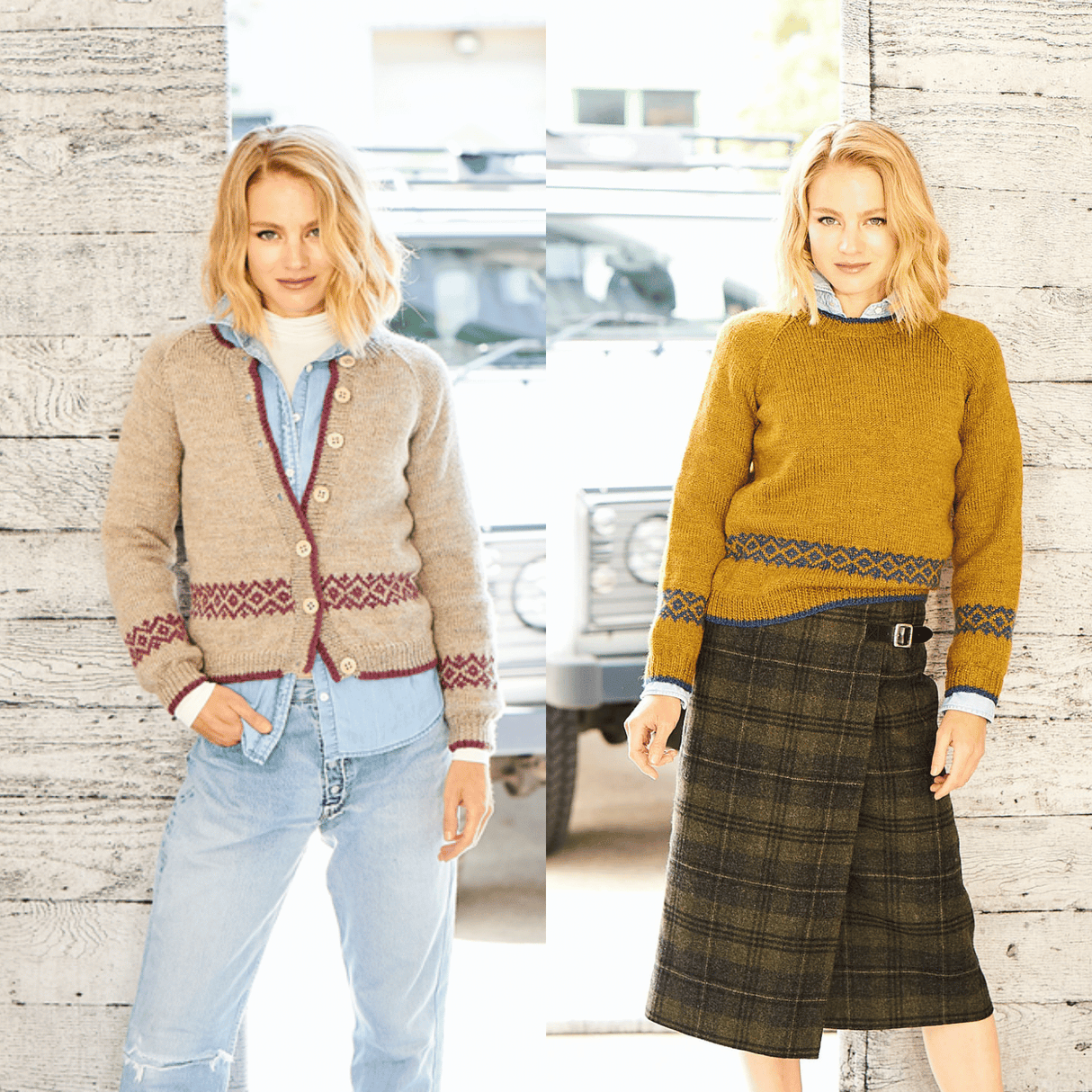 Stylecraft Highland Heathers DK Sweater & Cardigan Pattern 9794