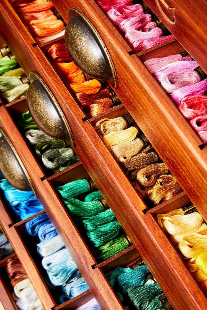 DMC Vintage Wooden Collector's Chest - Large (500 Skeins)