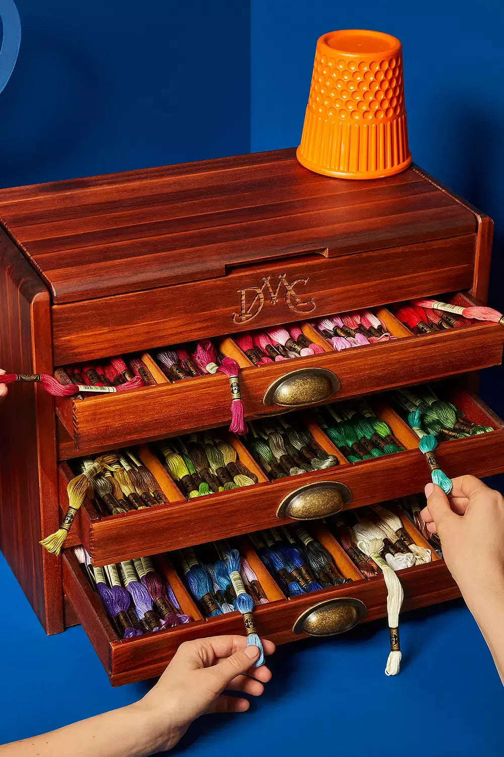 DMC Vintage Wooden Collector's Chest - Large (500 Skeins)