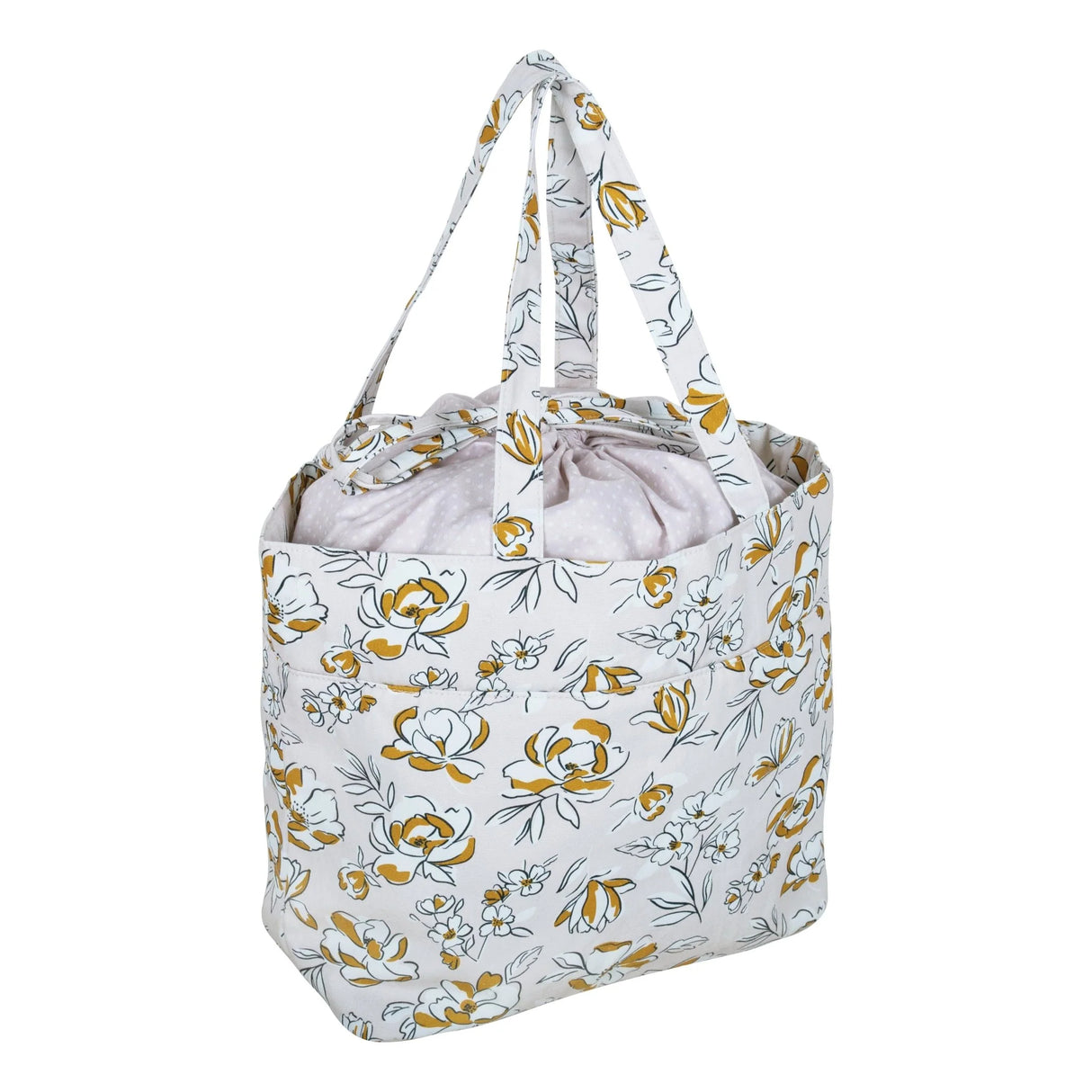 Hobbygift Drawstring Craft Bag: Spring Floral