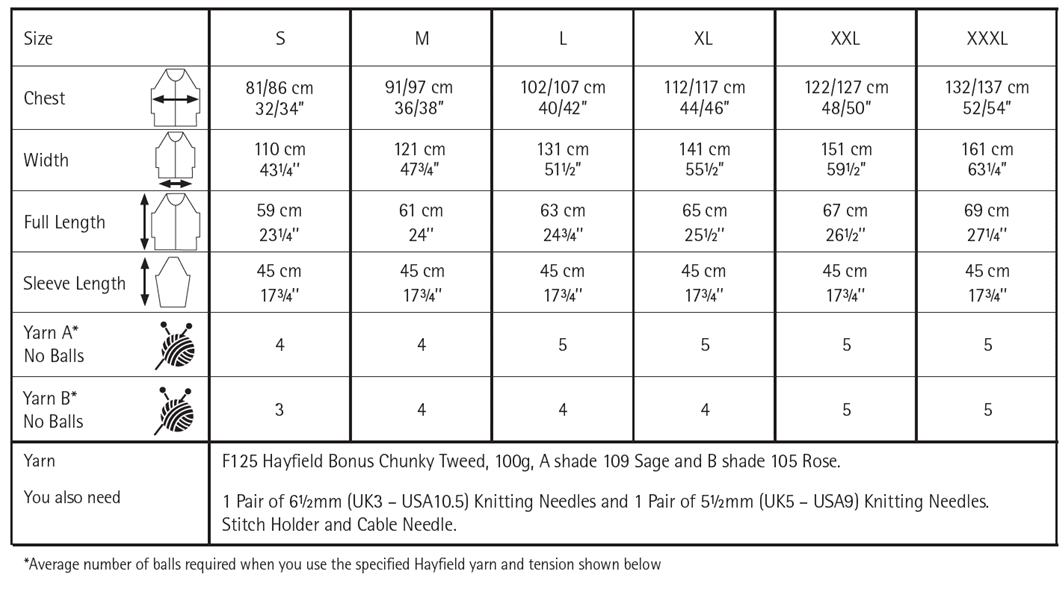 Hayfield Bonus Chunky Tweed Jumper Pattern 10341