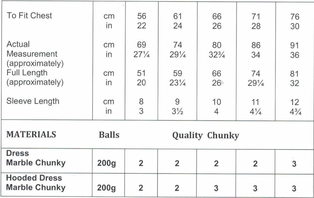 James C. Brett Marble Chunky Dress Pattern JB857