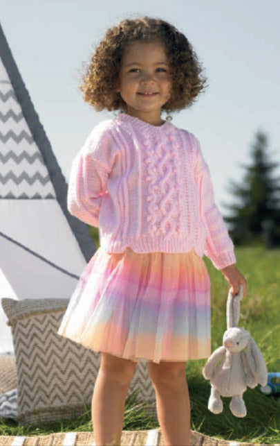 James C. Brett Baby Marble DK Slipover and Sweater Pattern JB970