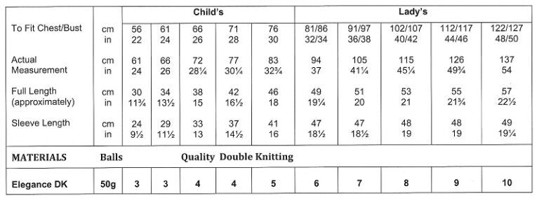 James C. Brett Elegance DK Cardigan Pattern JB992