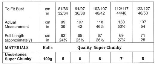 James C. Brett Undertones Super Chunky Waistcoat Pattern JB996