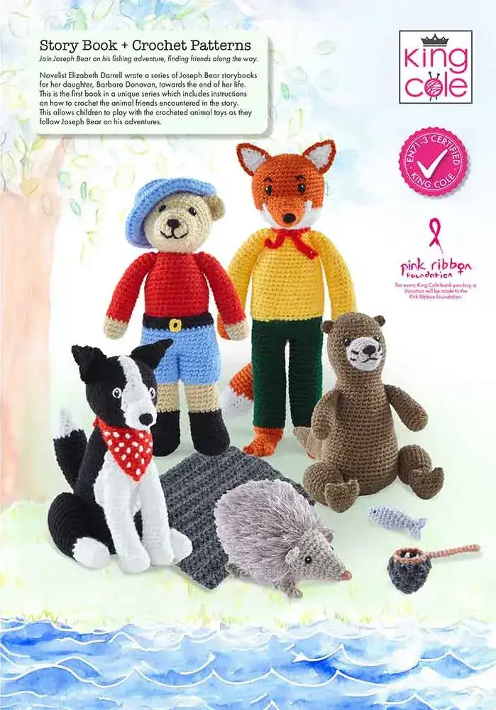 King Cole Joseph Bear Story Book and Toy Crochet Pattern Book