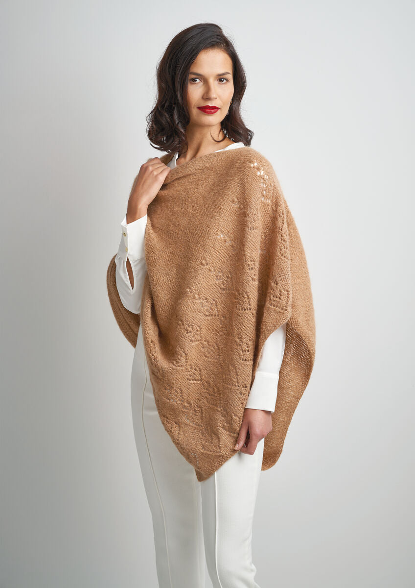 Rowan Patina DK Shimmer Poncho Pattern By Martin Storey