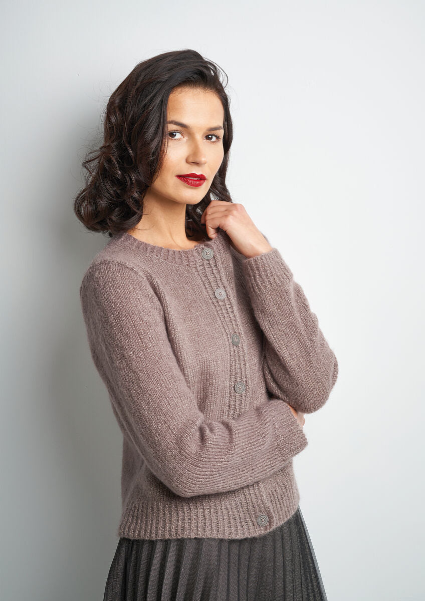 Rowan Patina DK Enchant Cardigan Pattern By Martin Storey