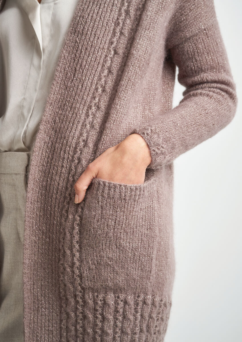 Rowan Patina DK Glamour Cardigan Pattern By Martin Storey