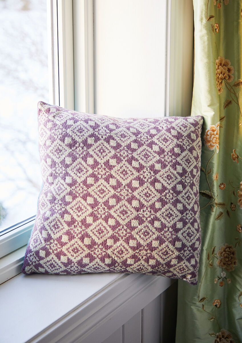 Rowan Soft Yak DK Torfinn Cushion Cover Pattern By Arne & Carlos