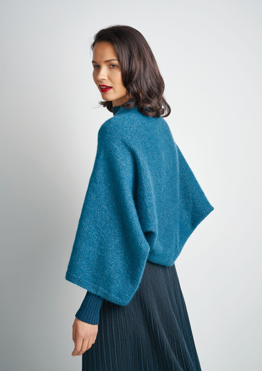 Rowan Patina DK Zing Shrug Pattern By Martin Storey