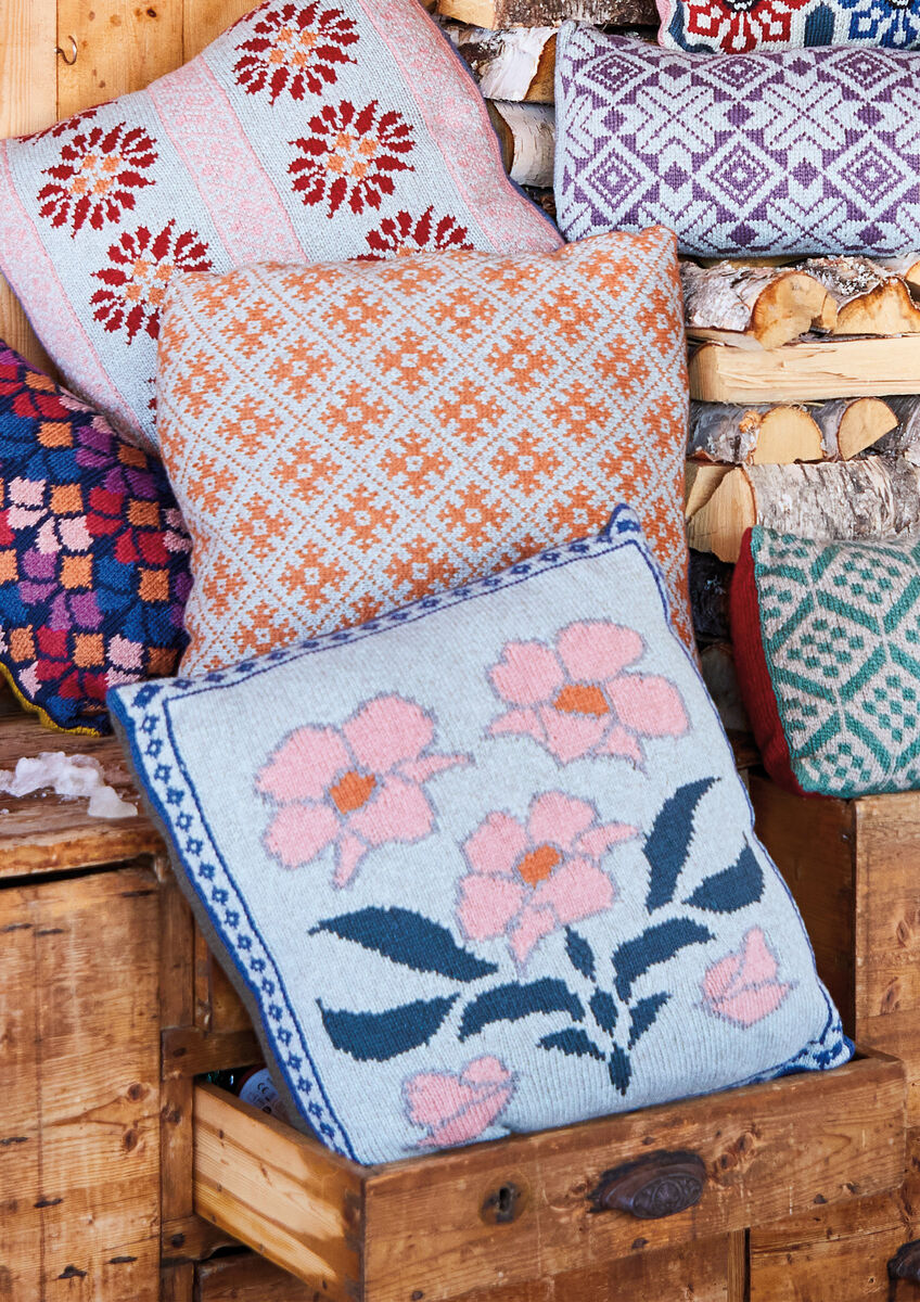 Rowan Soft Yak DK Vildis Cushion Cover Pattern By Arne & Carlos