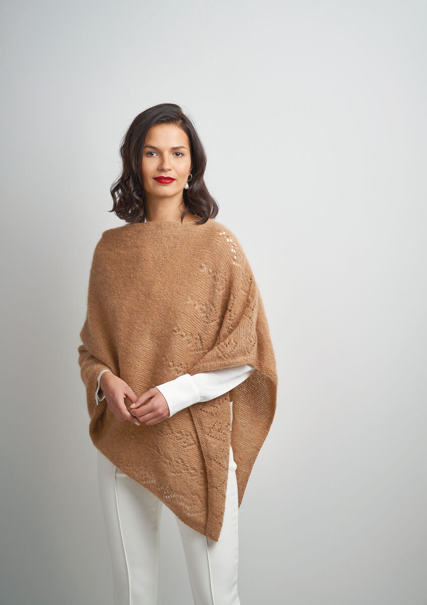 Rowan Patina DK Shimmer Poncho Pattern By Martin Storey