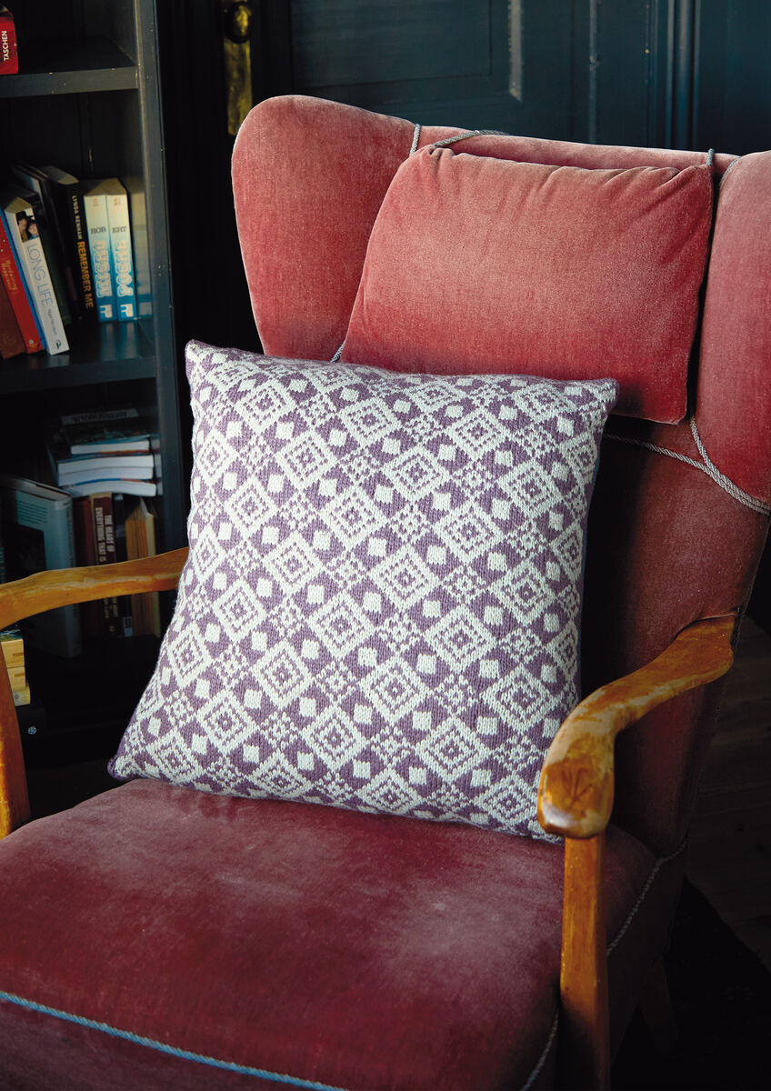 Rowan Soft Yak DK Torfinn Cushion Cover Pattern By Arne & Carlos