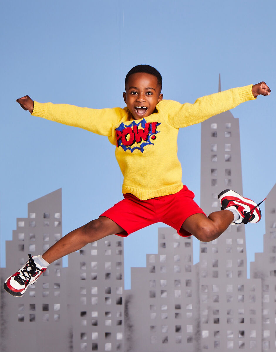 Sirdar Replay DK Superhero Pow Sweater Pattern 2618