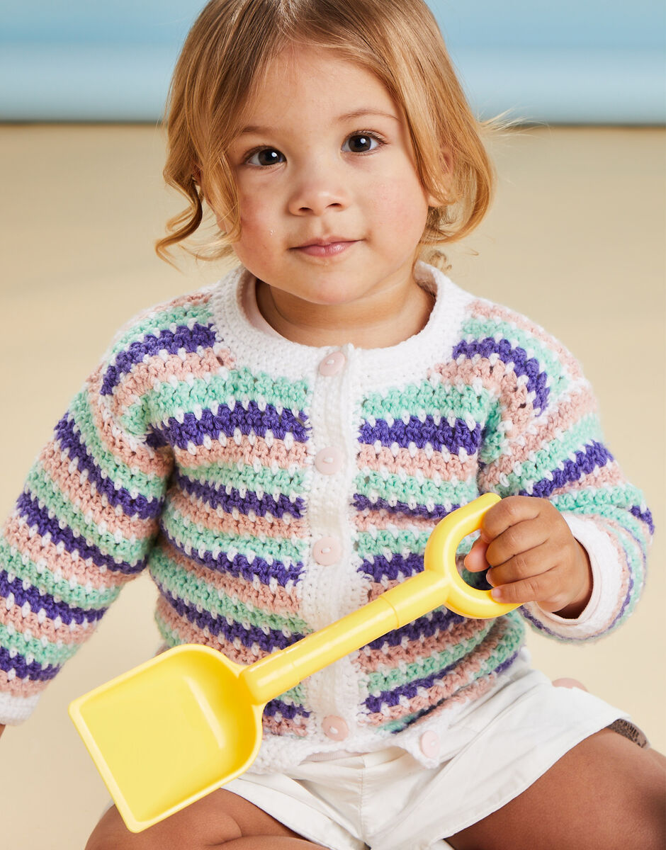 Sirdar Snuggly DK Cardigan Crochet Pattern 5506