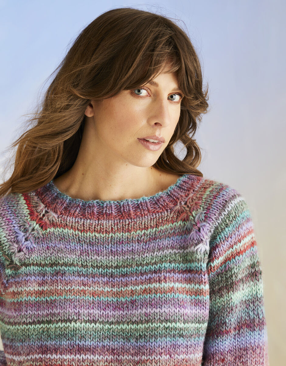 Sirdar Jewelspun Chunky Sweater Pattern 10702