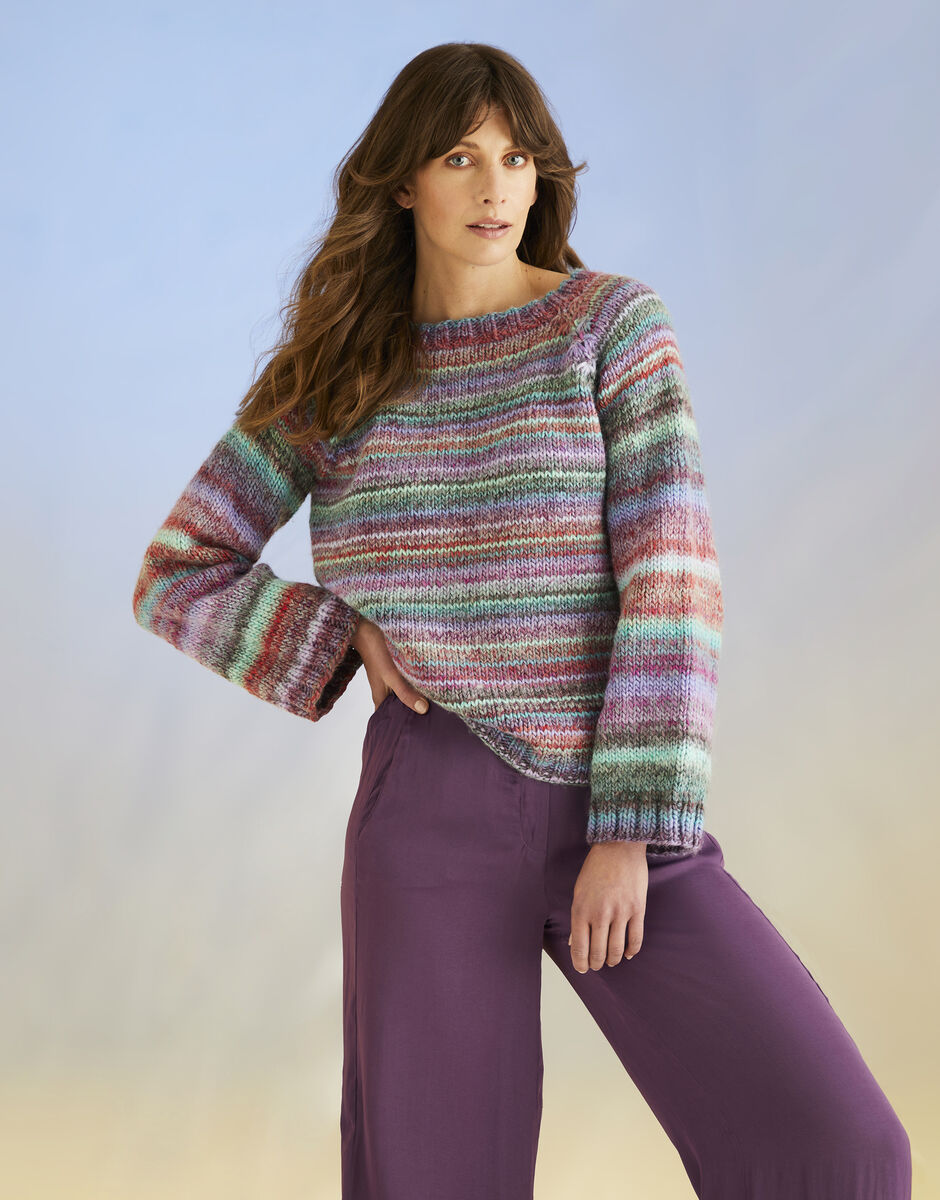 Sirdar Jewelspun Chunky Sweater Pattern 10702