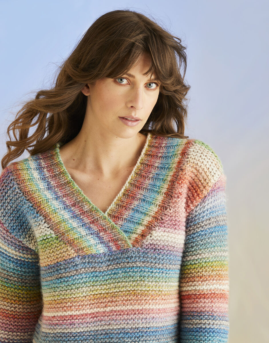 Sirdar Jewelspun Chunky Sweater Pattern 10701