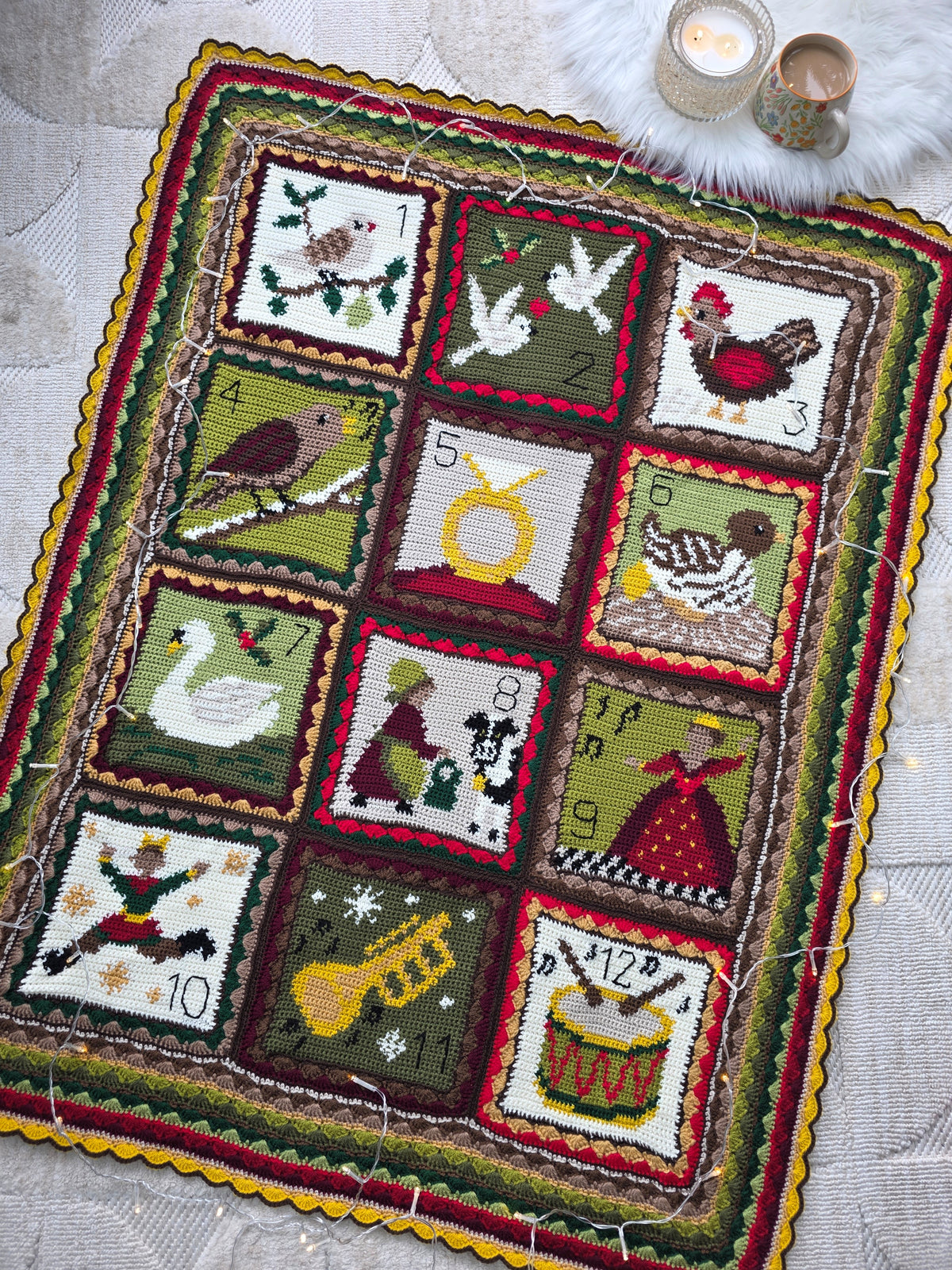 Stylecraft 12 Days of Christmas CAL by EKM Crochet
