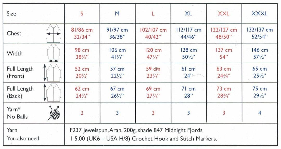 Sirdar Jewelspun Aran Pattern 10728
