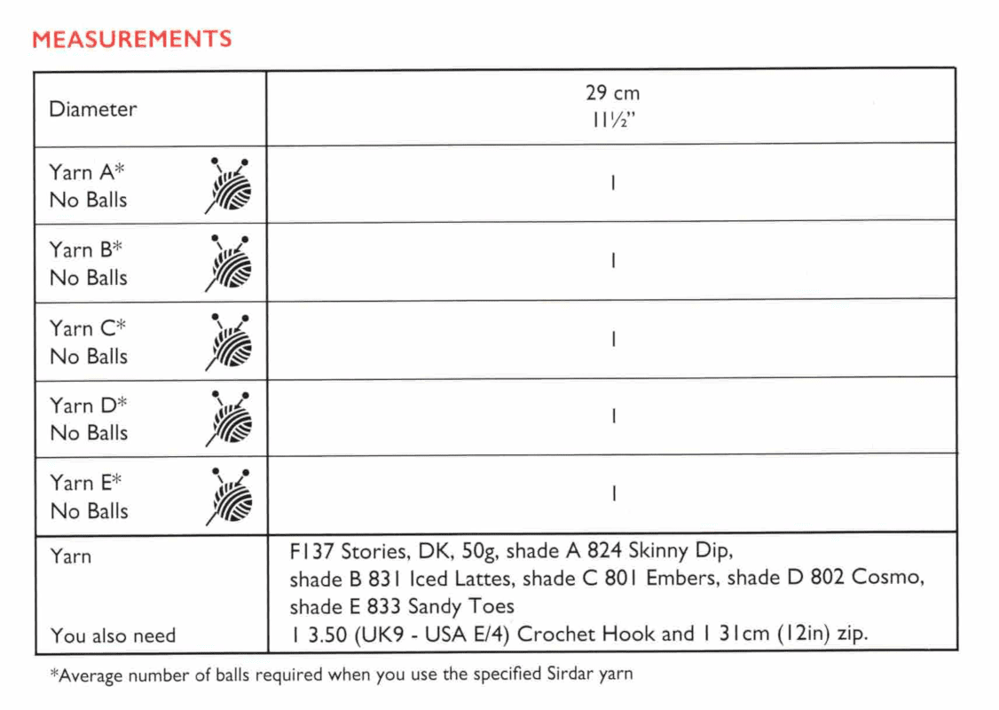 Sirdar Stories DK Bag Pattern 10535