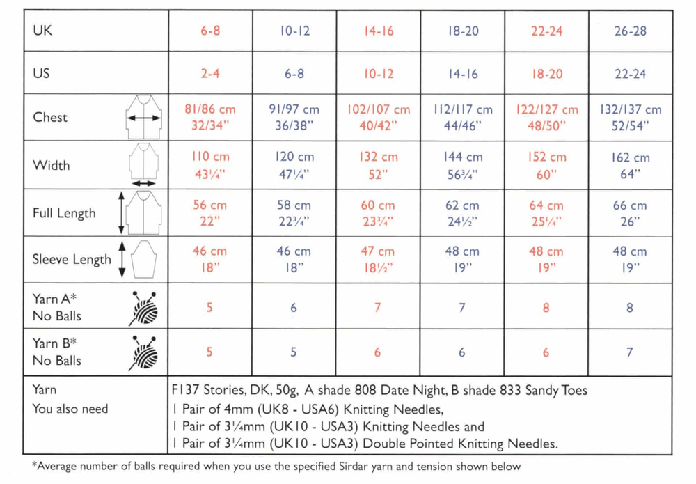Sirdar Stories DK Cardigan Pattern 10540