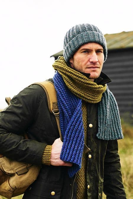 Stylecraft Highland Heathers Aran Scarf & Hat Pattern 9878