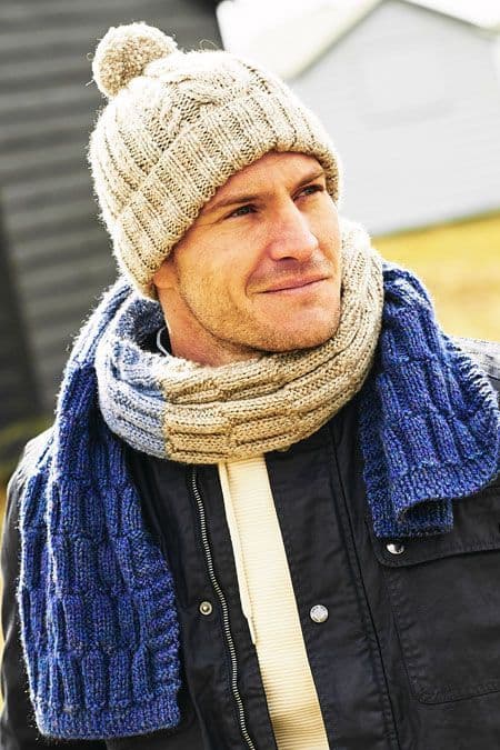 Stylecraft Highland Heathers Aran Scarf & Hat Pattern 9878