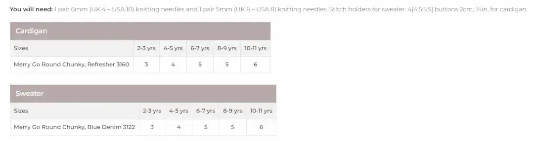 Stylecraft Merry Go Round Chunky Sweater & Cardigan Pattern 10046